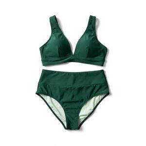Cupshe Deep Green Bikini Set  NWT Large